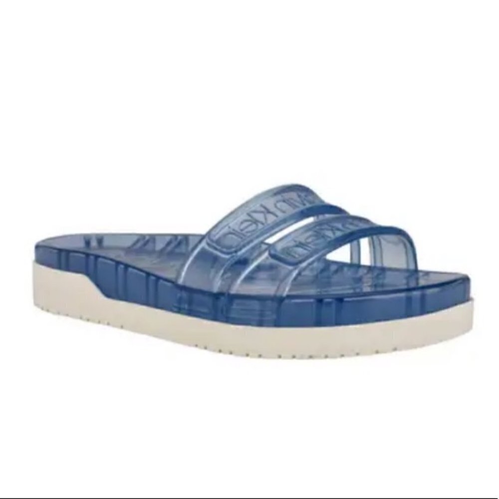 CALVIN KLEIN Tobi Logo-Embossed Platform Sandal